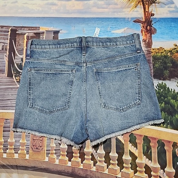 Madewell High Waisted Raw Hem Denim Shorts‎ Size 32 NWT - Picture 5 of 5